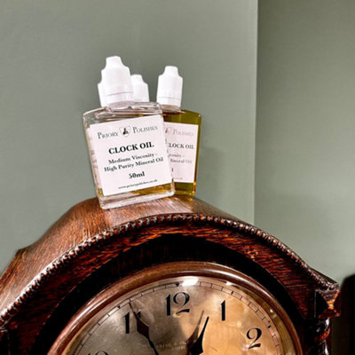 Priory Polishes Turret Clock Oil 50ml, A Quality Heavy Oil for larger Clocks
