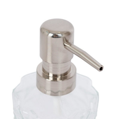 Prism Glass Soap Dispensers - 330ml - Pack of 2 - 4