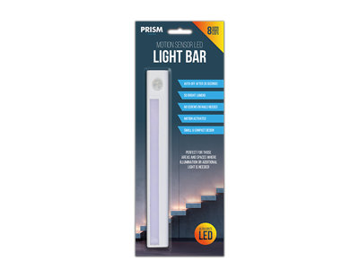 Prism Motion Sensor LED Light Bar Adhesive Battery Powered 50