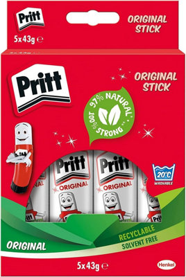Pritt Glue Stick, Safe & Child-Friendly Craft Glue for Arts & Crafts ...