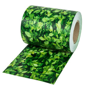 Privacy Film - double-sided print, opaque and tear-resistant, fastening clips included -  35 m greenery