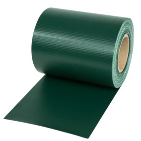 Privacy Film - double-sided print, opaque and tear-resistant, fastening clips included -  70 m green