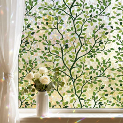 Privacy film with stained glass effect, electrostatic adsorption sun ...