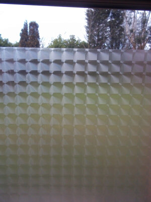 Privacy Glass Window Sticky Back Tronque Frosted Ice Vinyl Self ...