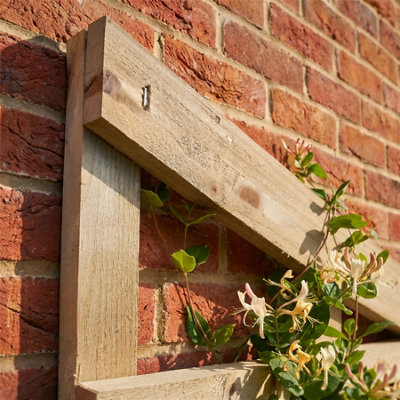 Privacy Square Concave Top Trellis Panels 4 Pack 6ft x 5ft Square ...