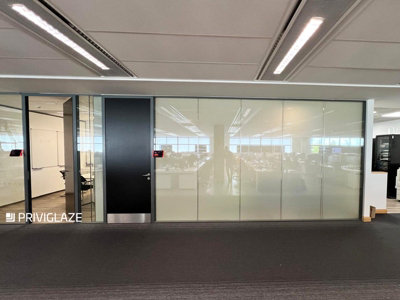 Priviglaze Single Glazed Smart Glass Office Partition - Custom made up ...