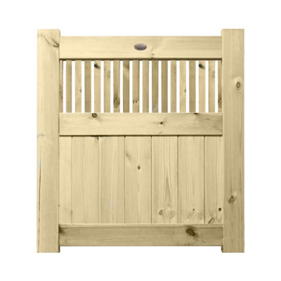 Prmier URBAN Tongue & Groove Garden Gate Pedestrian Pathway Height: 3ft x Width: 3ft with Tuscany Vertically Trellis
