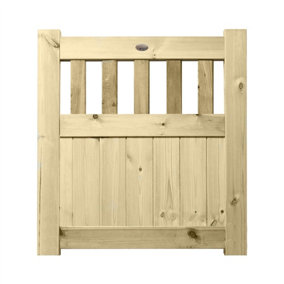 Prmier URBAN Tongue & Groove Garden Gate Pedestrian Pathway Height: 3ft x Width: 3ft with Vertical Picket Pales Trellis