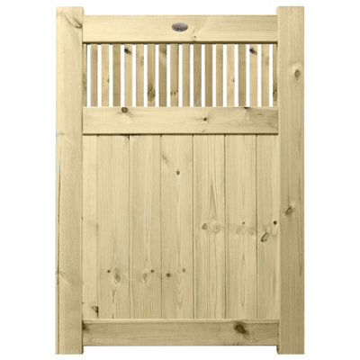 Prmier URBAN Tongue & Groove Garden Gate Pedestrian Pathway Height: 4ft x Width: 3ft with Tuscany Vertically Trellis
