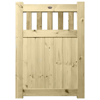 Prmier URBAN Tongue & Groove Garden Gate Pedestrian Pathway Height: 4ft x Width: 3ft with Vertical Picket Pales Trellis