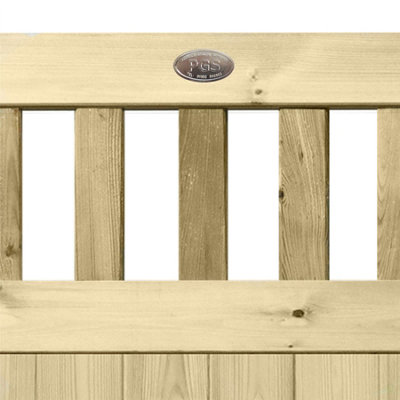 Prmier URBAN Tongue & Groove Garden Gate Pedestrian Pathway Height: 4ft x Width: 3ft with Vertical Picket Pales Trellis