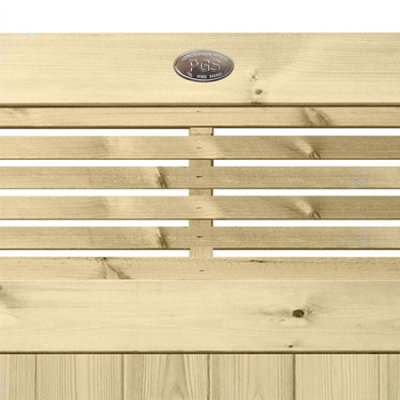 Prmier URBAN Tongue & Groove Garden Gate Pedestrian Pathway Height: 4ft x Width: 3ft with Vogue Horizontially Trellis - 7