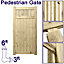 Prmier URBAN Tongue & Groove Garden Gate Pedestrian Pathway Height: 6ft x Width: 3ft with Tuscany Vertically Trellis