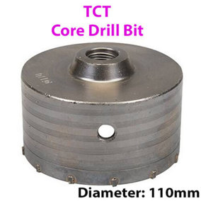 PRO 110mm (4.33") TCT Core Drill Bit Tile Marble Glass Brick Hole Saw Cutter