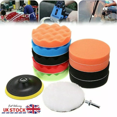 Pro 12pc 3 inch Car Polishing & Buffing Pad Set for Drill