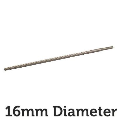 PRO 16mm x 460mm SDS Plus Masonry Drill Bit Tungsten Carbide Cutting