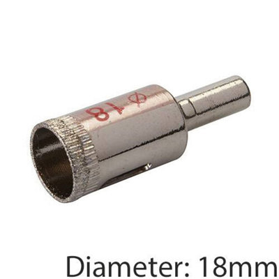 PRO 18mm Diamond Dust Core Drill Bit Shank Tile Marble Glass