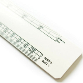 Pro 30cm 300mm Oval Architect 8 Scaled Ruler Metric Engineering Drawing