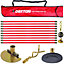 Pro 30ft Drain Rod Set Kit Plunger Worm Scraper Cleaning Rods Rodding Carry Bag