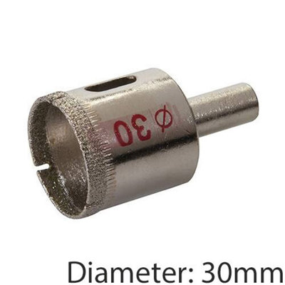 PRO 30mm Diamond Dust Core Drill Bit Shank Tile Marble Glass Hole Saw Cutter