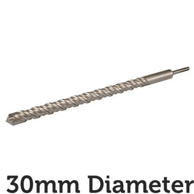 PRO 30mm x 460mm SDS Plus Masonry Drill Bit Tungsten Carbide