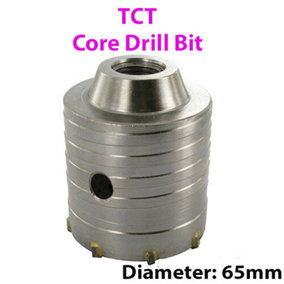 PRO 65mm (2.56") TCT Core Drill Bit Tile Marble Glass Brick Hole Saw Cutter