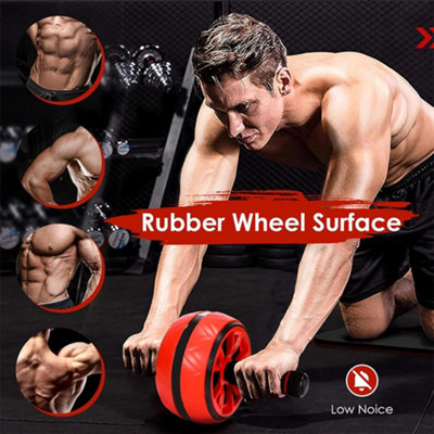 Pro Abs Roller Exercise Wheel Abdominal Core Strength Workout Muscle ...