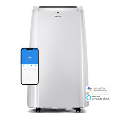 Pro Breeze 12,000 BTU Portable Air Conditioner, Heater and Dehumidifying - App and Voice Control Compatible with Dual Window Kit