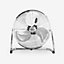 Pro Breeze 20" Chrome Gym Floor Fan with Adjustable Fan Head