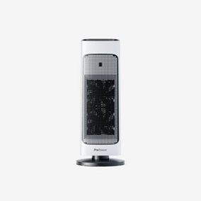 Pro Breeze 2000W Ceramic Tower Fan Heater with Digital LED Display and Remote Control