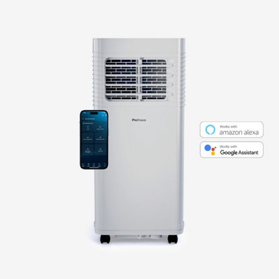 Pro Breeze 5000 BTU Smart Portable Air Conditioner With Dehumidifying Fan Function Smart App Compatible Window Kit Included