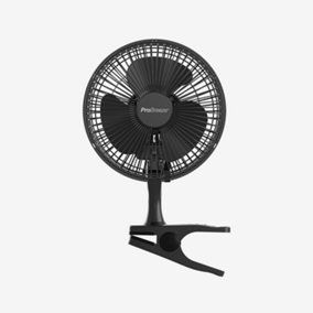 Pro Breeze 6" Mini Clip Fan - Ultra Quiet & High Power - Black