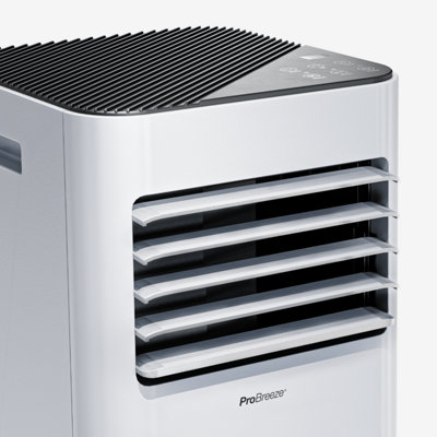 Pro Breeze 7000 BTU Portable Air Conditioner with Dehumidifying Function- 3-in-1 modes with Dual Window Kit