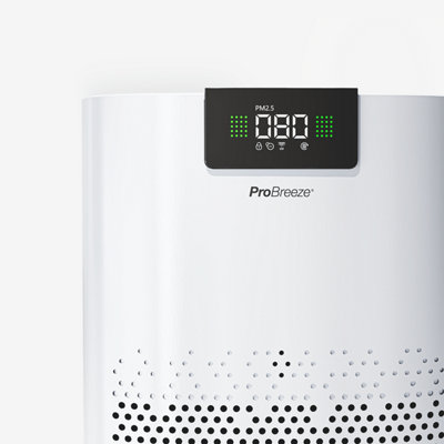 Pro Breeze Ultra-Powerful Air Purifier with UV-Cleansing Light, Ioniser and 3 Layer Filtration System