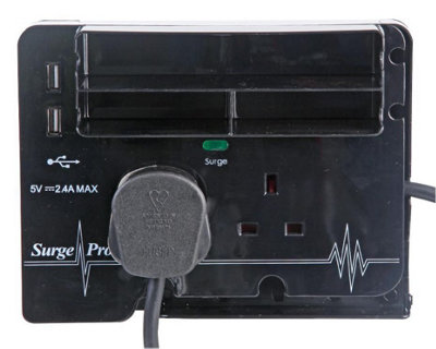 PRO ELEC - 2 Gang Extension Lead with USB Chargers, 2m Price Comparisons | Compare The Build