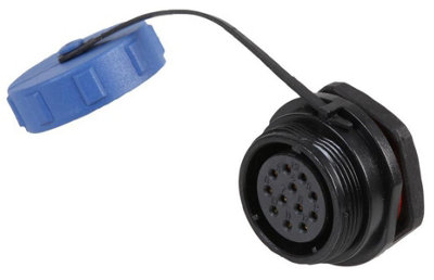 PRO ELEC - Circular Threaded Panel Mount Connector Socket, 12-Pole, IP68