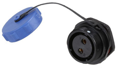 PRO ELEC - Circular Threaded Panel Mount Connector Socket, 2-Pole, IP68