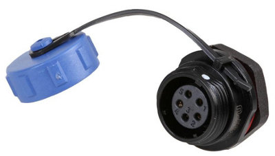 PRO ELEC - Circular Threaded Panel Mount Connector Socket, 5-Pole, IP68