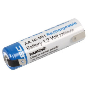 PRO ELEC - Industrial NiMH Rechargeable AA Battery, 2700mAh Tagged
