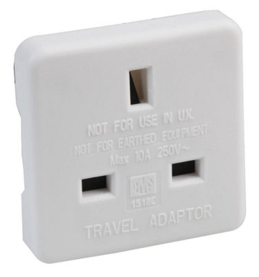 PRO ELEC - UK to US Travel Adaptor, Twin Pack