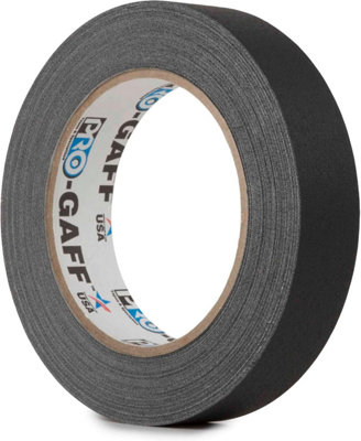 Pro Gaff Matt Cloth Tape 24mm x 25yd Black Non Reflective Gaffer Tape ...