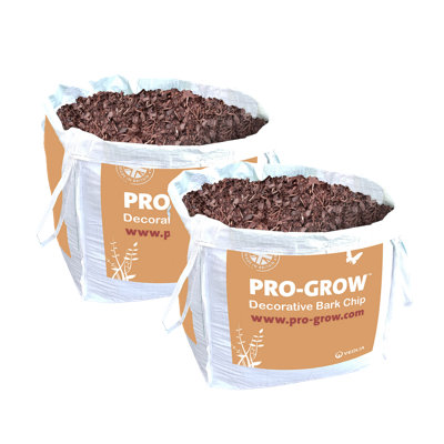 Pro-Grow 1460L Decorative Bark Chip - 2x730L Bulk Bags: High quality ...