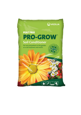 Pro-Grow 30L Soil Conditioner Compost Full Pallet (70 bags): Peat-free soil improver compost for general gardening & landscaping