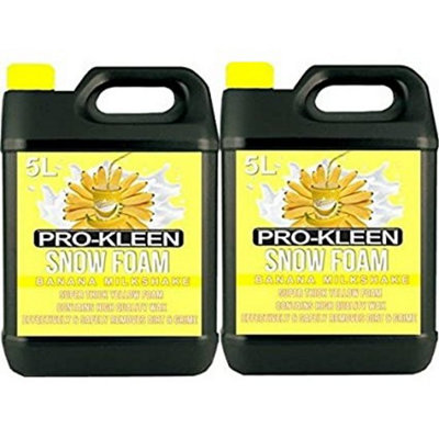 Pro-Kleen 10L Banana Milkshake YELLOW Snow Foam with Wax Super Thick & Non-Caustic Foam