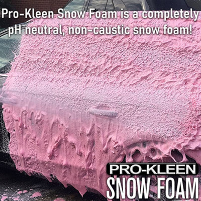 Pro-Kleen 10L Strawberry Milkshake PINK Snow Foam with Wax Super Thick & Non-Caustic Foam