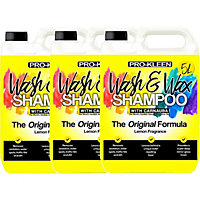 Pro-Kleen 15 Litres Carnauba Wash and Wax Shampoo (Yellow - Lemon Fragrance)