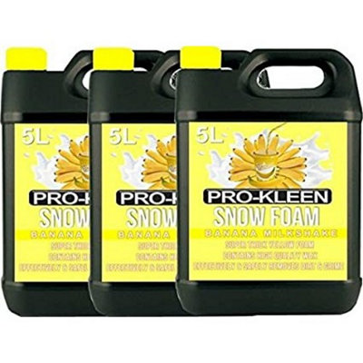 Pro-Kleen 15L Banana Milkshake YELLOW Snow Foam with Wax Super Thick & Non-Caustic Foam