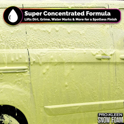 Pro-Kleen 15L Banana Milkshake YELLOW Snow Foam with Wax Super Thick & Non-Caustic Foam - 5