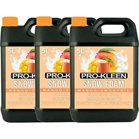 Pro-Kleen 15L Mango Smoothie pH Neutral Snow Foam with Wax Super Thick & Non-Caustic Foam