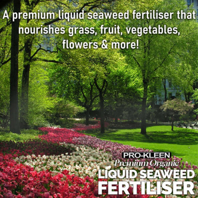 Pro-Kleen 20L Liquid Seaweed Fertiliser - Ascophyllum Seaweed Extract for Grass, Vegetables, Fruit, Flowers, Shrubs, Lawns & Trees